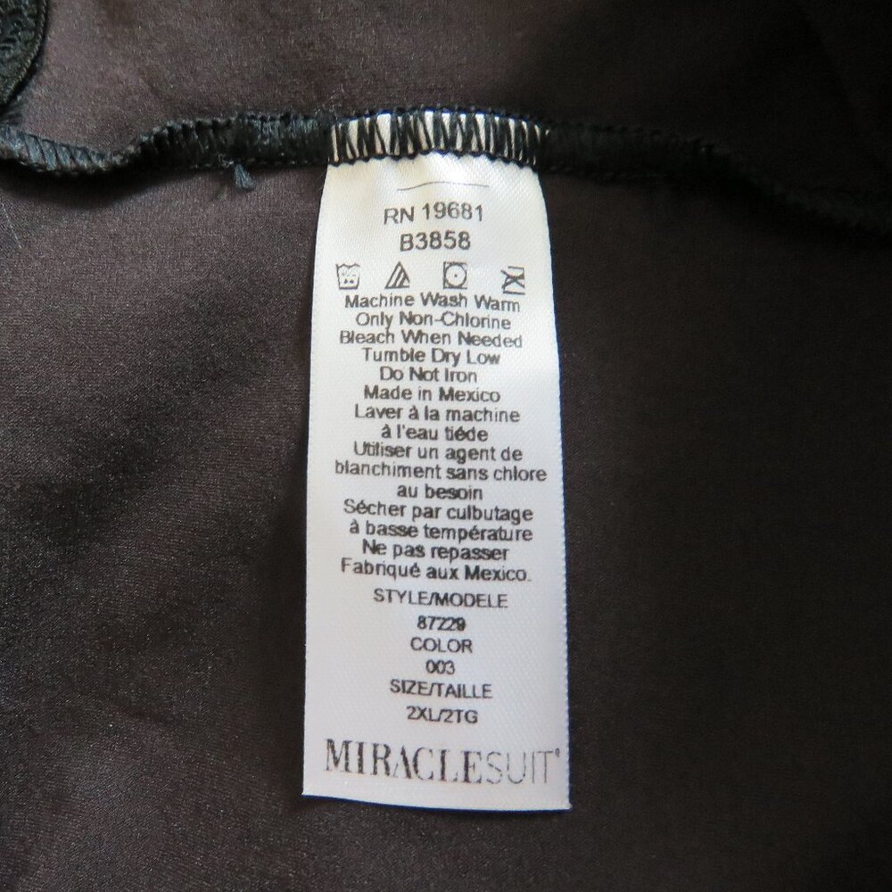 MIRACLESUIT Hi Waist Thigh Slimmer Shapewear Shorts in Black - Size 2XL NWT - Picture 9 of 11